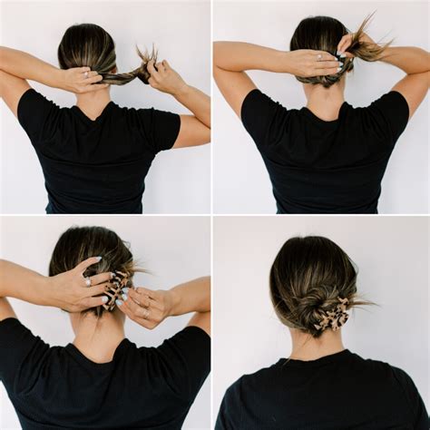 clip on bun for short hair